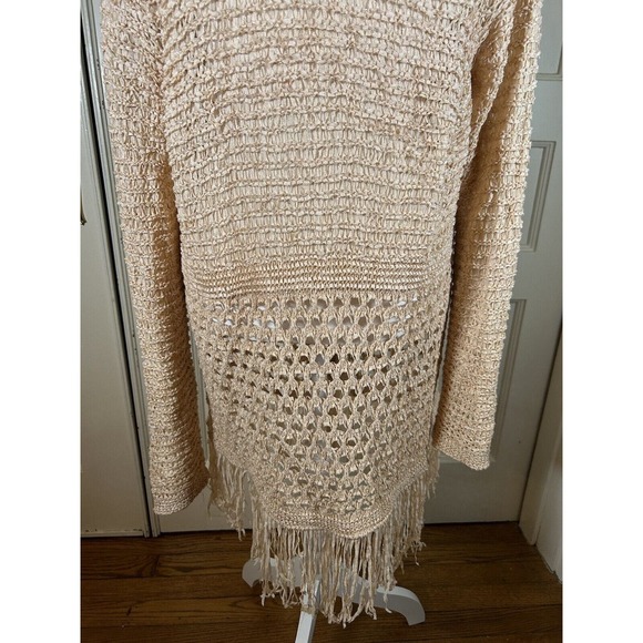 Chicos Women’s Travelers Collection Fringe Cardigan Size Large - Picture 10 of 16